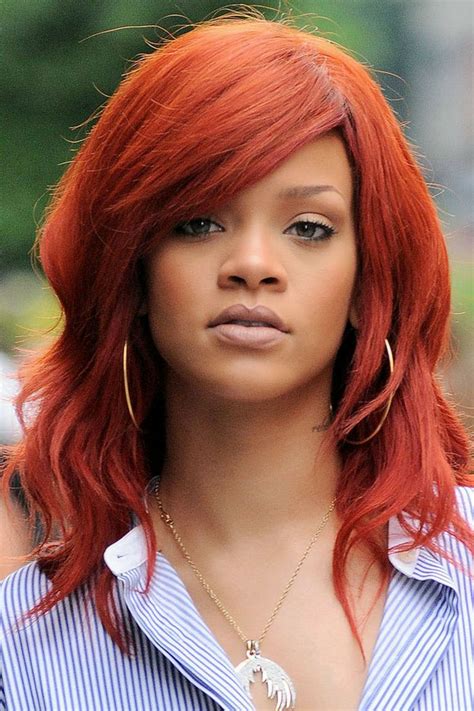 Pin By Cristina Alcine On Summerfall Color Rihanna Hairstyles Rihanna Red Hair Red Hair