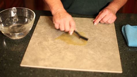 How To Clean Stains On Ceramic Tile Youtube