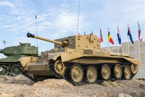 Cromwell Tank Is On The Memorial Site Near The Armored Corps Museum In