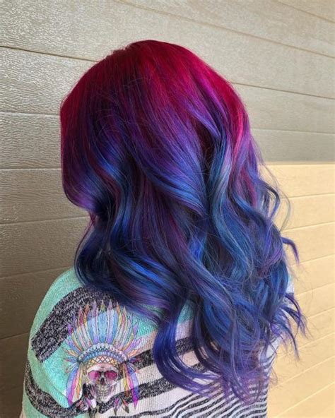 15 Incredible Examples Of Magenta Hair Color Blue And Red Hair Bright