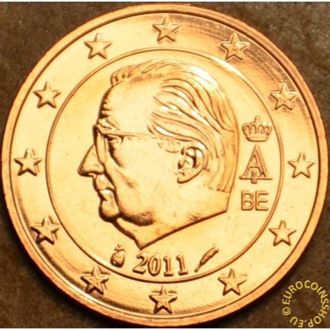 Euromince Mince 1 Cent Belgicko 2011 UNC