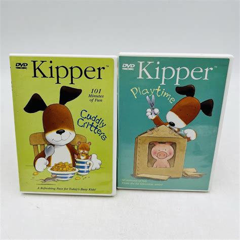Kipper Dvd Lot Of 12 Puppy Love Tiger Tails Cuddly Critters Let It