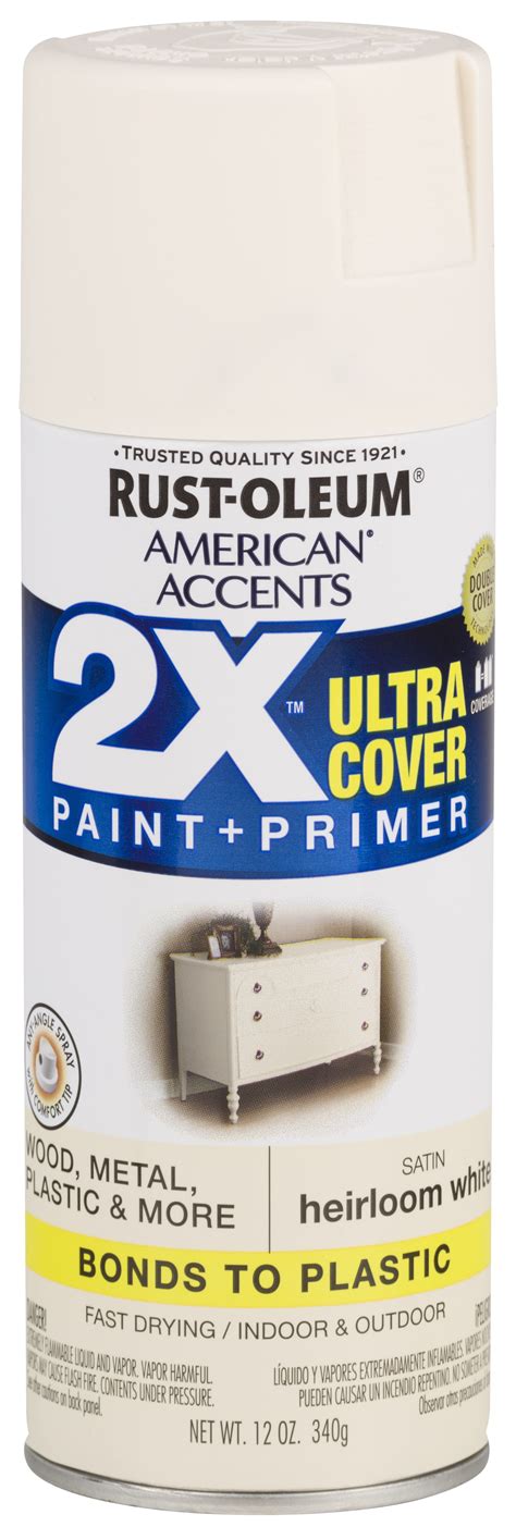 Heirloom White Rust Oleum American Accents 2x Ultra Cover Satin Spray