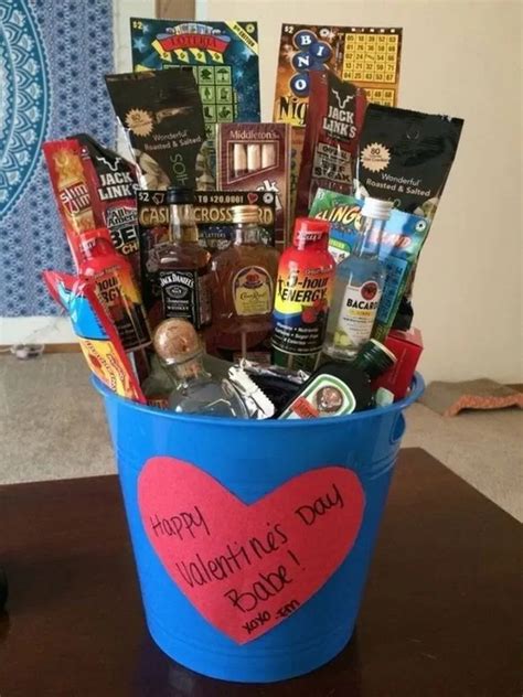 Romantic Diy Valentines Gifts For Him In Valentine S Day Gift Baskets Cute