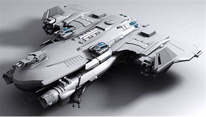 Citizen Gunship Star Spaceship Concept Gavel Sci