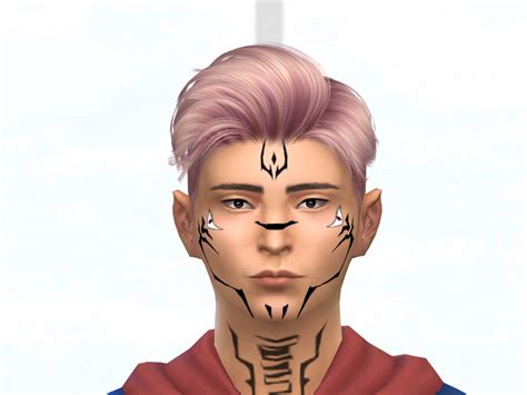 The Sims Resource Sukuna Face Tattoo