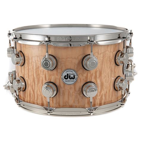 Dw Collector´s Exotic 14 X 8 Quilted Maple Over Purple Heart Snare Drum