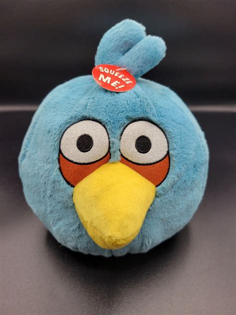 Angry Birds Blue Bird Jay Plush Toy No Sound Rovio Commonwealth Nwt Ebay