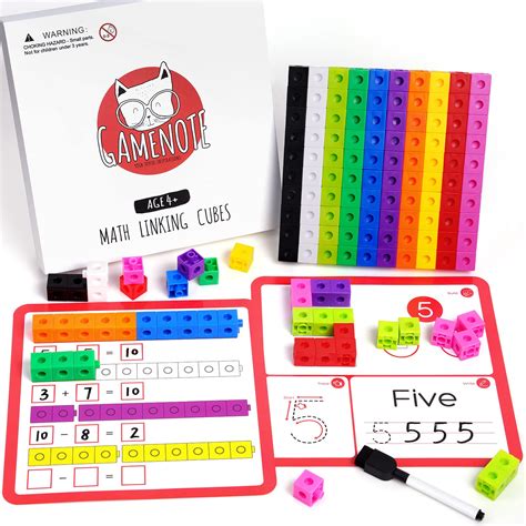 Buy Gamenote Math Cubes Manipulatives With Activity Cards Number