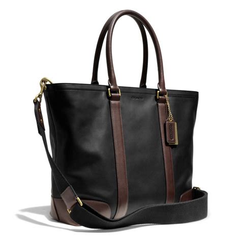 Coach Bleecker Business Tote In Harness Leather In Brown For Men Lyst