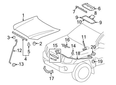 Browse oem used toyota tacoma replacement parts list online. Toyota Tacoma Scoop. Hood. Protector. Seal. Intake. #2. 2012-15. BULG. Duct. Gasket - 7618335040 ...