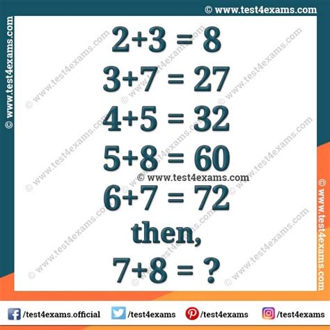 Fun And Tricky Math Puzzle For Adults With Answer Test 4 Exams