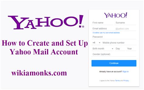 How To Create And Set Up A Yahoo Mail Account Wikiamonks