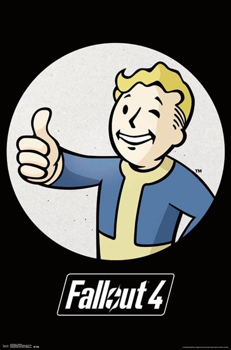 Fallout Poster Vault Boy Nerdkungfu