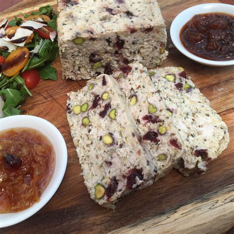 A Dash Of Flavour Chicken Cranberry And Pistachio Terrine