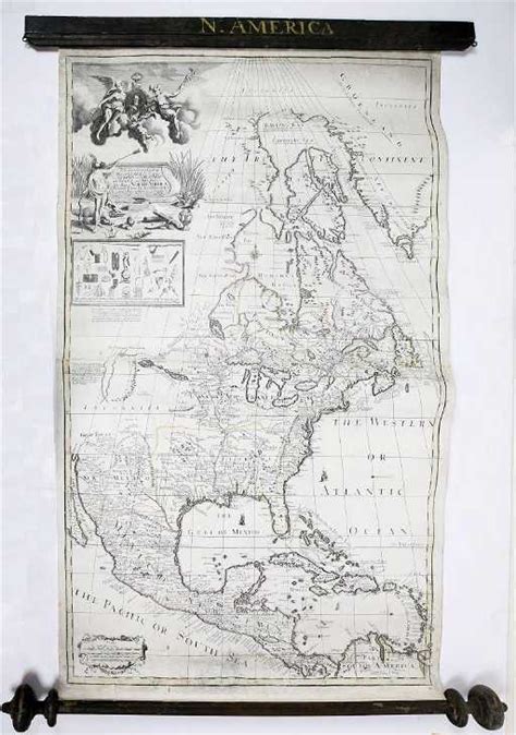 George Willdeys Engraved Map Of North America