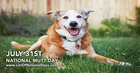 National Mutt Day List Of National Days
