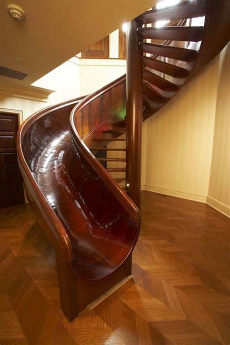 10 Awesome Stairs With Slides Stair Slide Dream House Staircase Slide