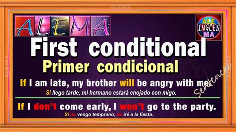 Primer Condicional En Ingles Oraciones Con First Conditional