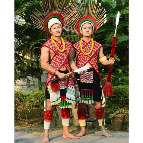 angami-naga-men-in-traditional-attires-indian-culture-and-tradition,-traditional-dresses