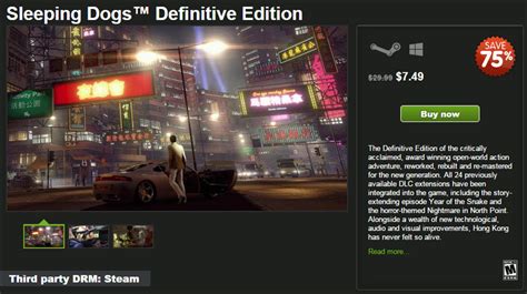 슬리핑 독스sleeping Dogs Definitive Edition Pc Digital Download 6