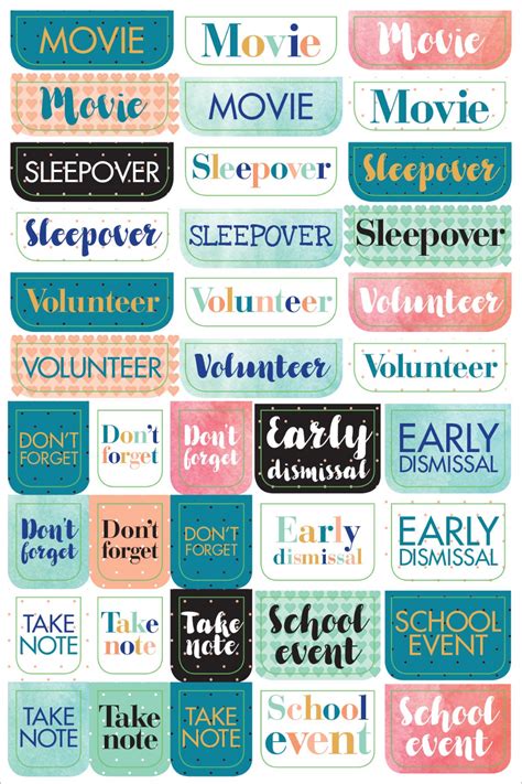 Essentials Moms Planner Stickers Set Of 575 Stickers Mamma Planner