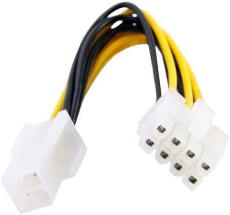 cy 10cm 4pin to 8 pin eps 12v atx motherboard power supply adapter converter cable uk