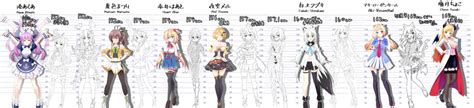 Hololive Height Chart Bust Chart Hololive Height Char