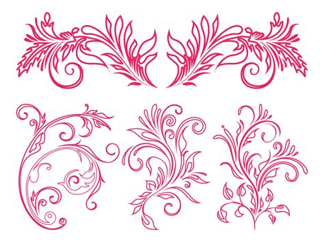 Floral Ornaments Graphics Vector Art And Graphics