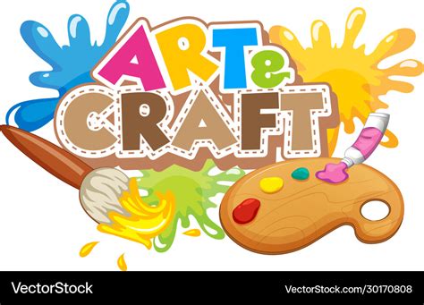 Font Design For Word Art And Craft Royalty Free Vector Image
