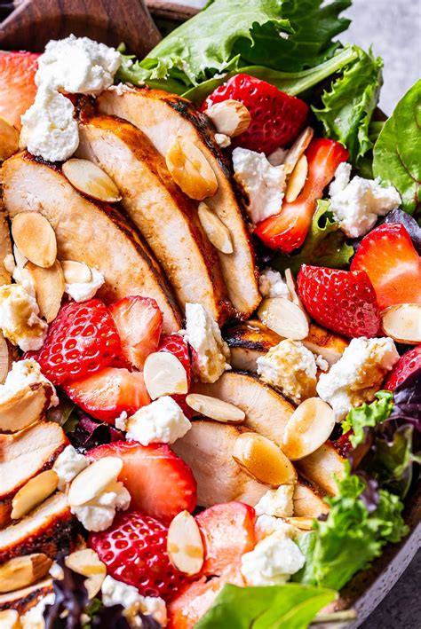 Grilled Chicken Salad With Strawberries And Goat Cheese Recipe Runner