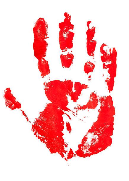 Red Handprint Stock Photos Pictures And Royalty Free Images Istock