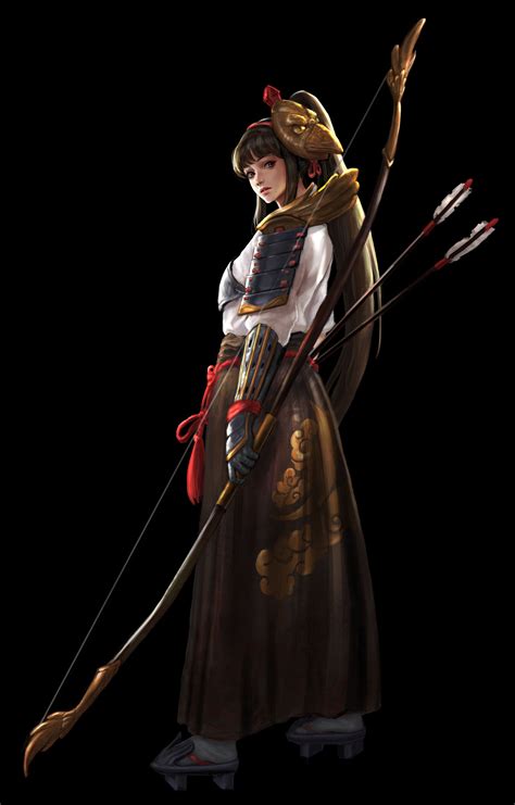 Artstation Tengu Archer Jae Hyuck Jang Female Samurai Warrior