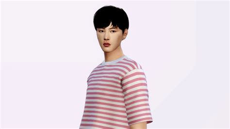 Created Kim Seokjin From Bts For Sims 4 Traycc Links To Download