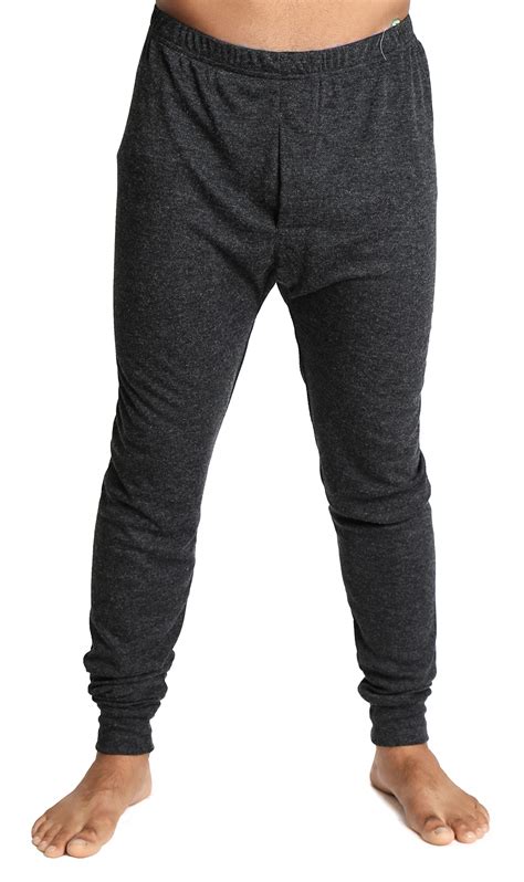 Mens Merino Wool Blend Long John Thermal Pants Underwear Thermals Warm