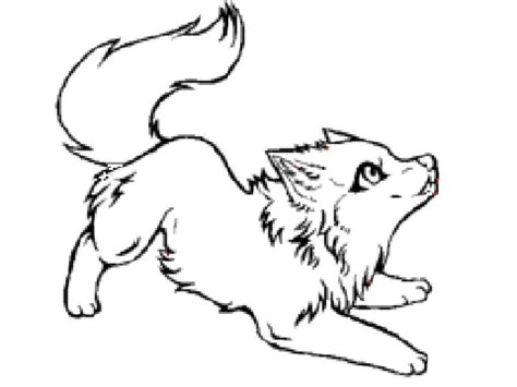 Baby Wolf Drawing Free Download On Clipartmag