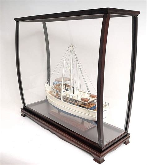 Tall Ship Boat Model Display Case This Table Top Medium Sized Tall Ship