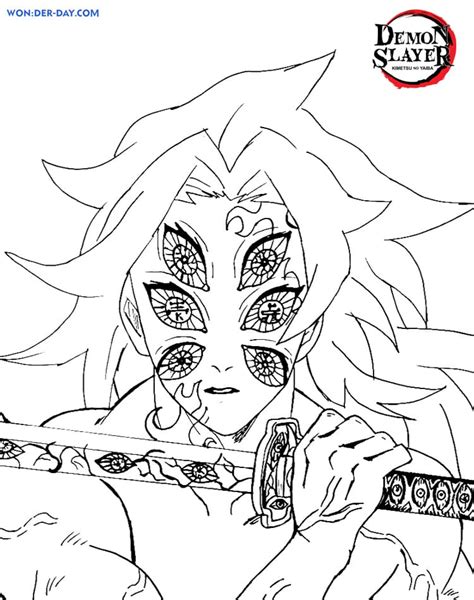 Printable Coloring Demon Slayer Coloring Pages Printable Templates