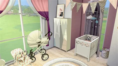 Baby Girls Nursery 💗 Cc Speed Build The Sims 4 Cc Links Youtube