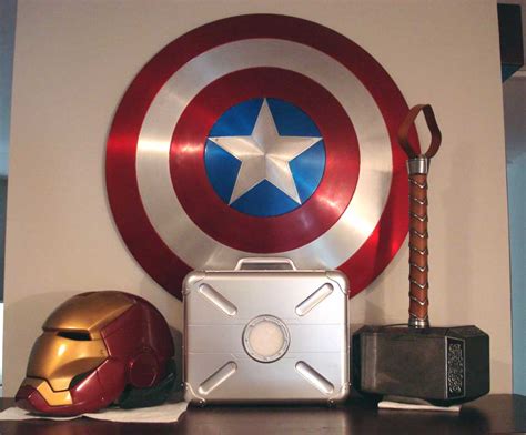 My In Progress Iron Man Helmet Aluminum Captain America Shield Efx