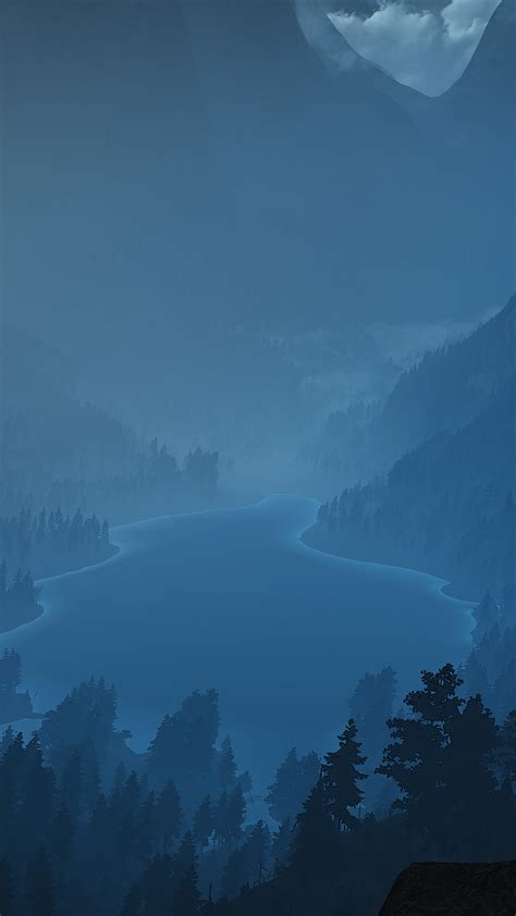 2160x3840 Foggy Lake Minimalism Landscape Sony Xperia Xxzz5 Premium