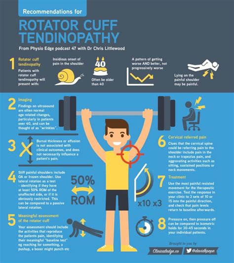 rotator cuff tendinopathy infographic physical therapy web