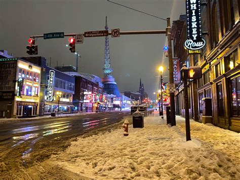 Downtown Nashville Winter Storm February 2021 In 2021 Nashville