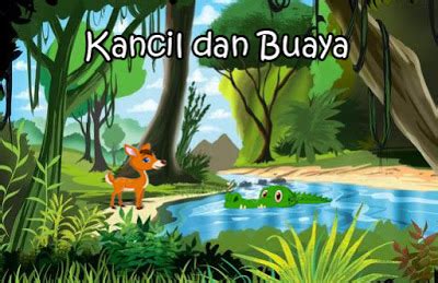 Sang kancil terkejut tetapi ia tidak. Kancil dan Buaya - Cerita Anak Indo