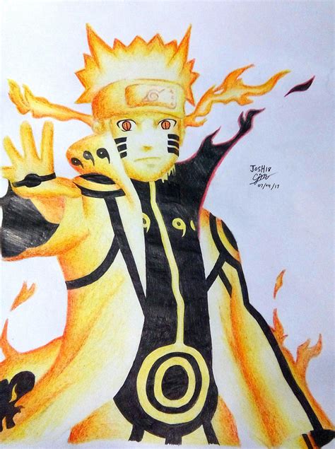 Naruto Kyuubi Mode Drawing By Josh18parker On Deviantart