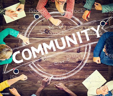 Community Citizen Diversity Connection Communication Concept Stock