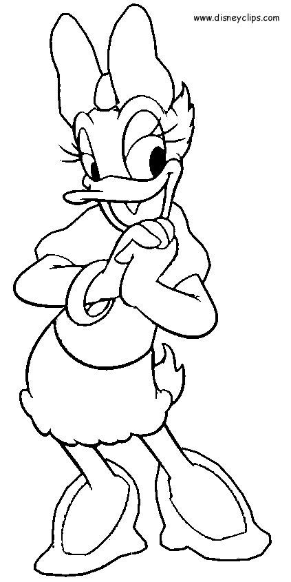 Dibujos De Daisy Duck 003 Dibujos Y Juegos Para Pintar Y Colorear