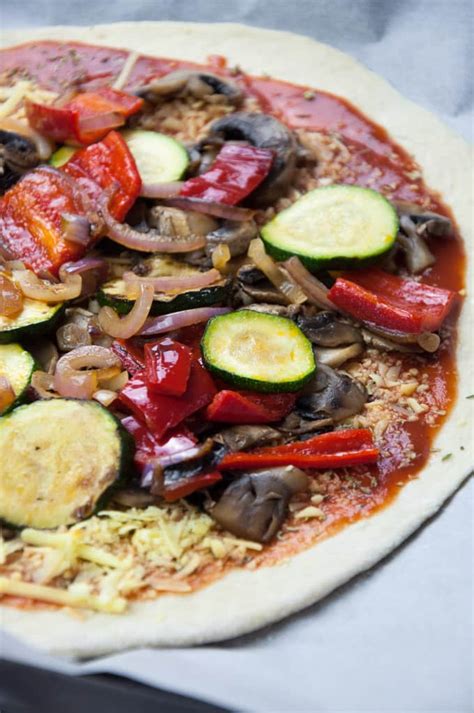 Grilled Veggie Pizza With Yeast Free Crust Recipe