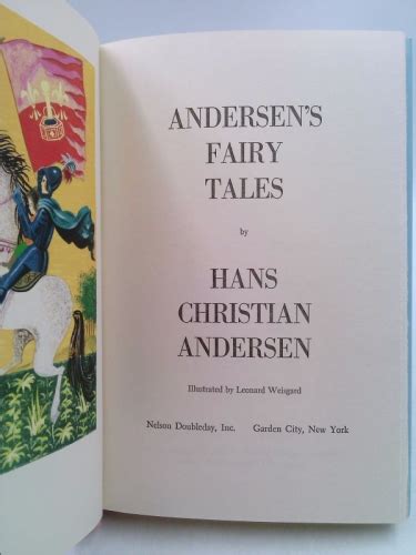 Andersens Fairy Tales By Andersen Hans Christian Very Good Hardcover