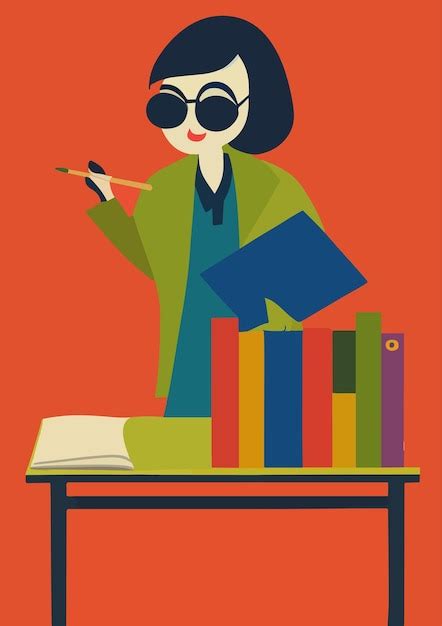 Premium Vector Vector Illustration Of Teacher